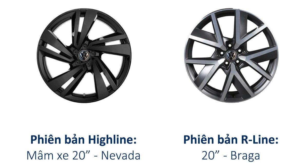 Mâm xe 20 inch cho cả 2 phiên bản