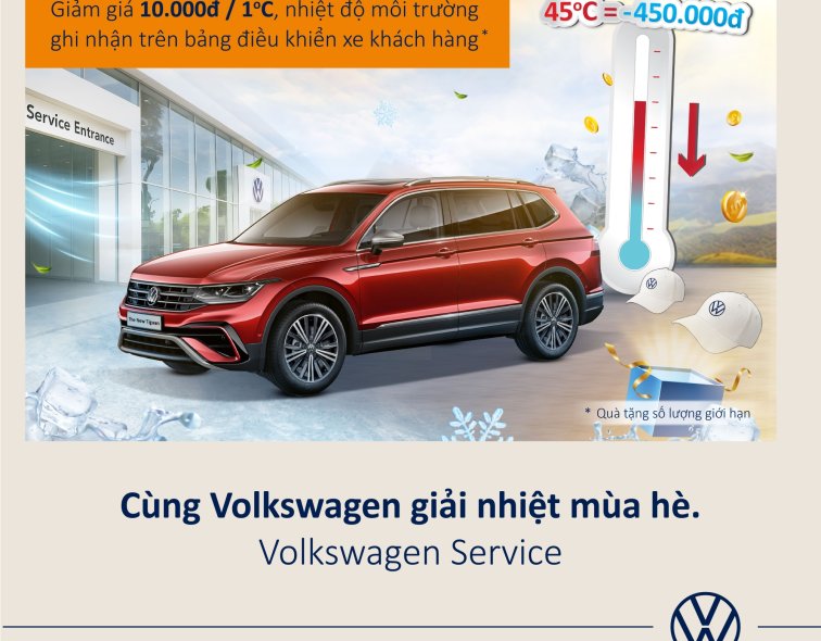 Cùng Volkswagen Service giải nhiệt mùa hè