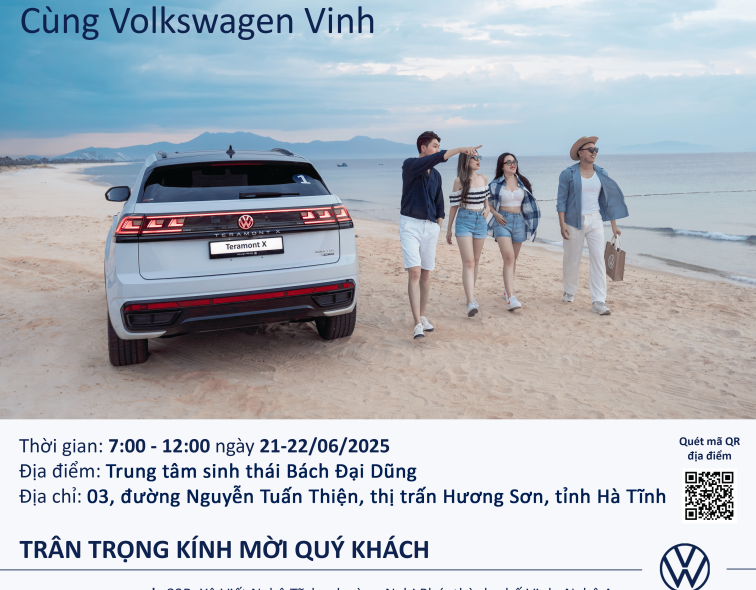  Lái Thử Miễn Phí – Khám Phá Chất Đức Cùng Volkswagen Vinh tại thị trấn Hương Sơn