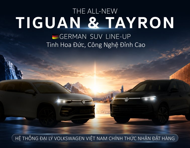 Volkswagen Tiguan và Tayron hoàn toàn mới: SUV Đức thế hệ mới sắp về Việt Nam